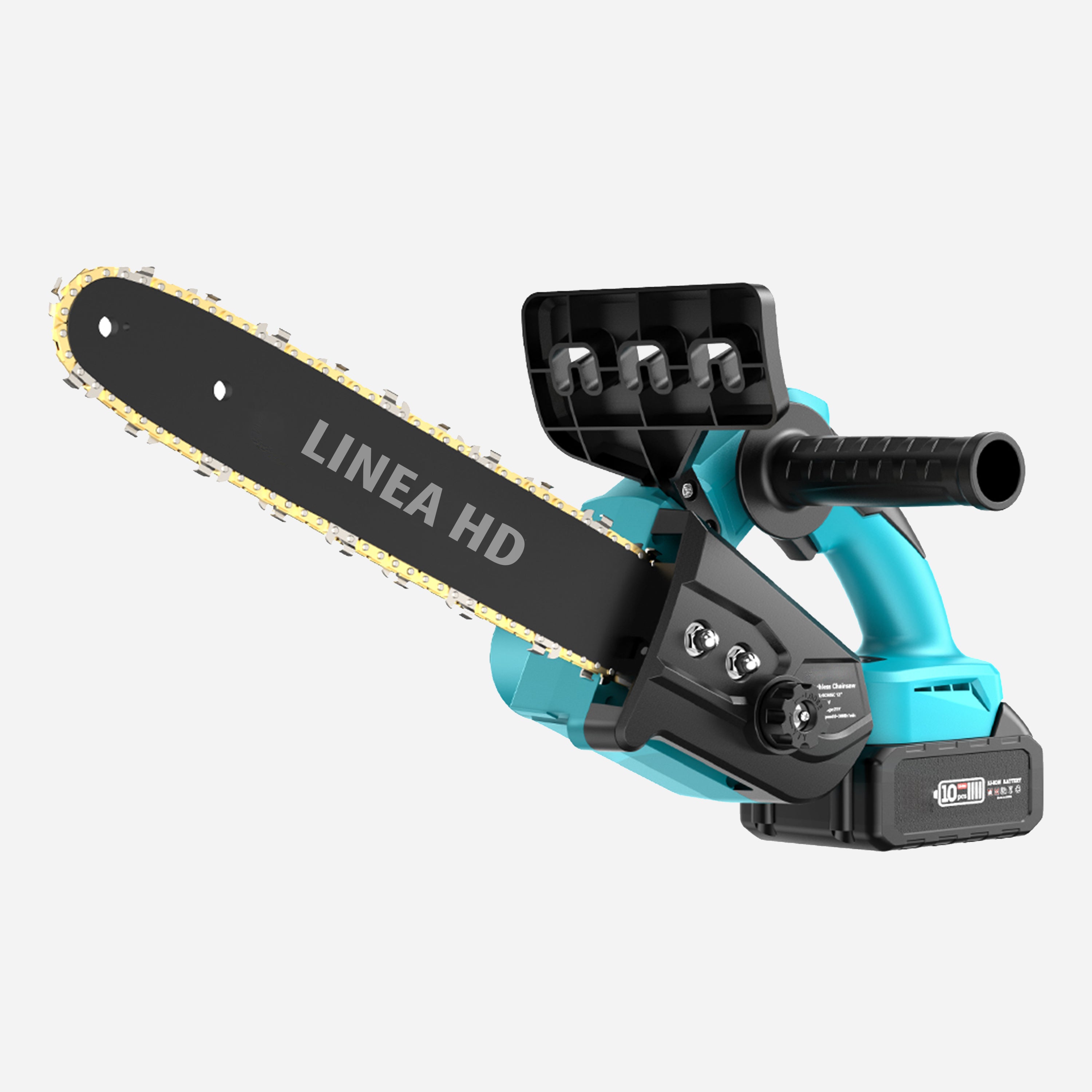 Motosserra elétrica sem fios 2 em 1 de 72 V com 2 baterias – Potência de corte profissional