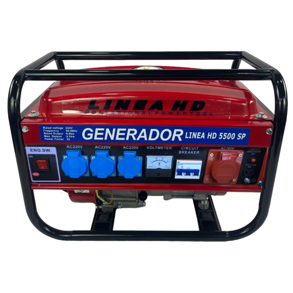Gerador a gasolina HD LINE 9000W / 9500W – Energia profissional para qualquer casa ou empresa, com lâmpada gratuita.