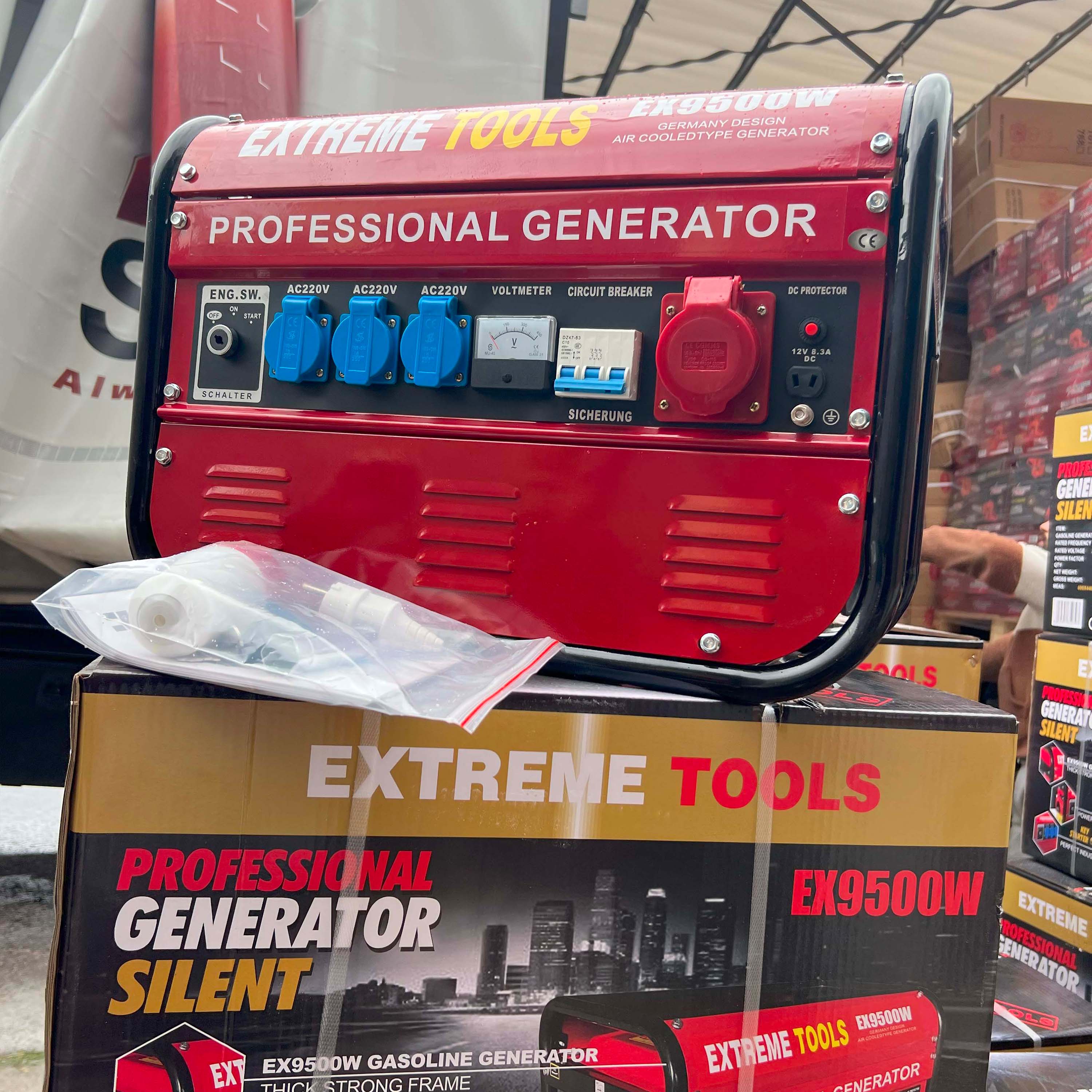 Gerador a gasolina Extreme Tools 9500W, trifásico, 3x230V + 1x400V