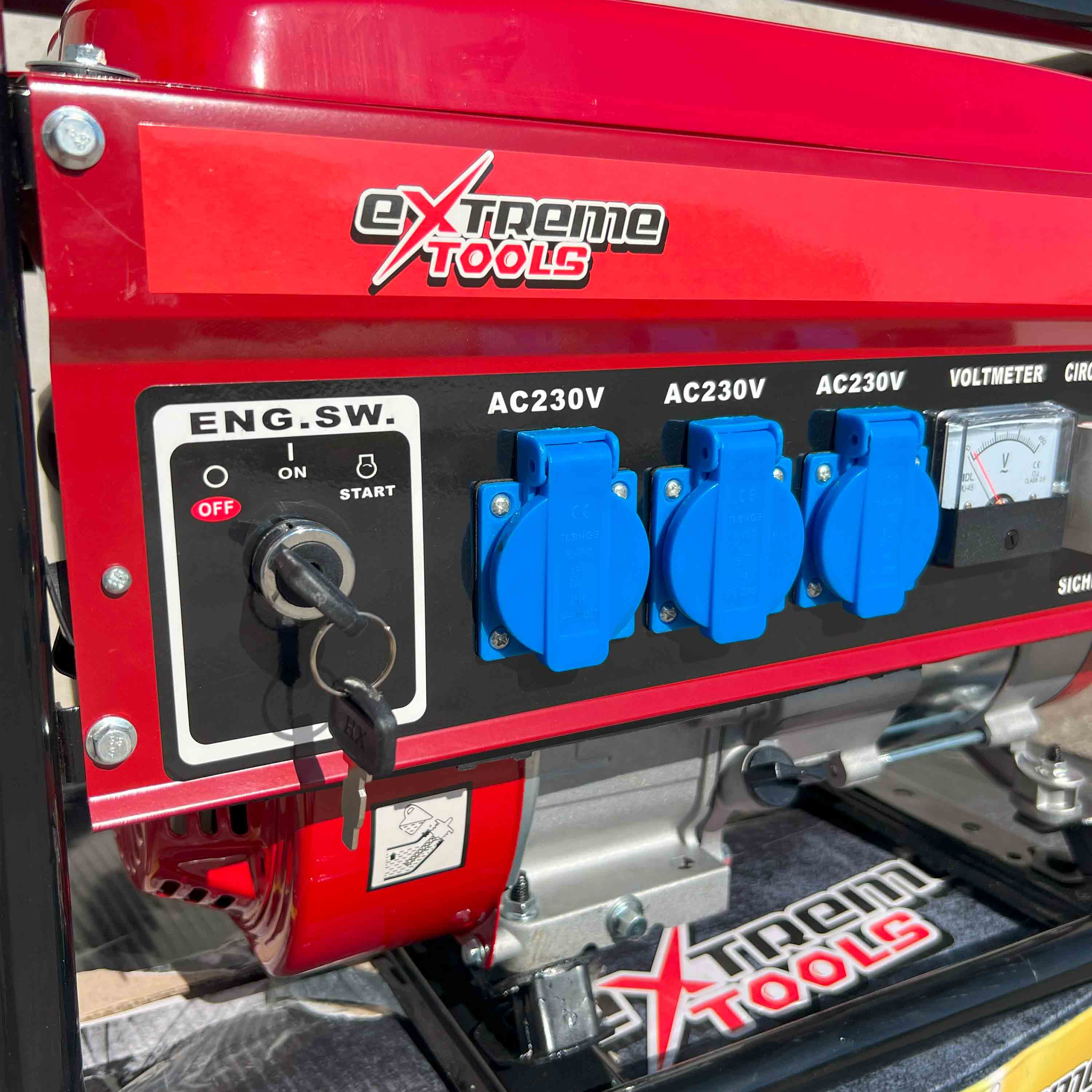 Gerador a gasolina Extreme Tools – 9000 W. Envio disponível em Portugal.