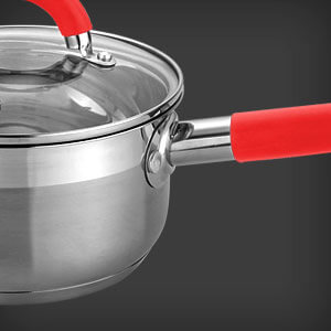 Trem de cozinha premium em aço inoxidável com 12 peças + 2 brindes incluídos