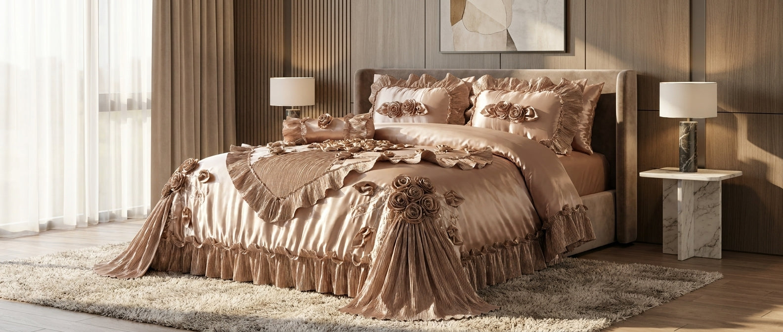 Set Premium de Edredón para Dormitorio – Elegancia, Confort y Estilo Exclusivo