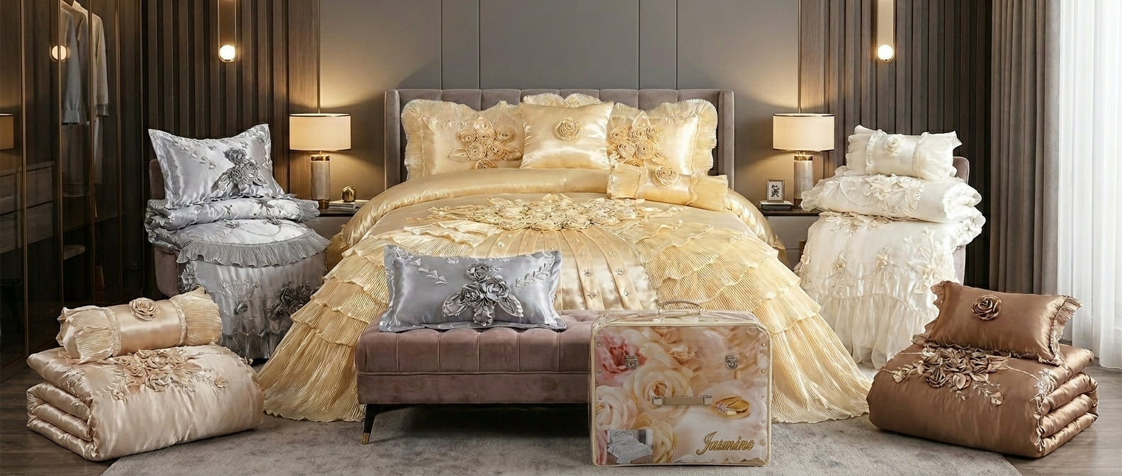 Set Premium de Edredón para Dormitorio – Elegancia, Confort y Estilo Exclusivo