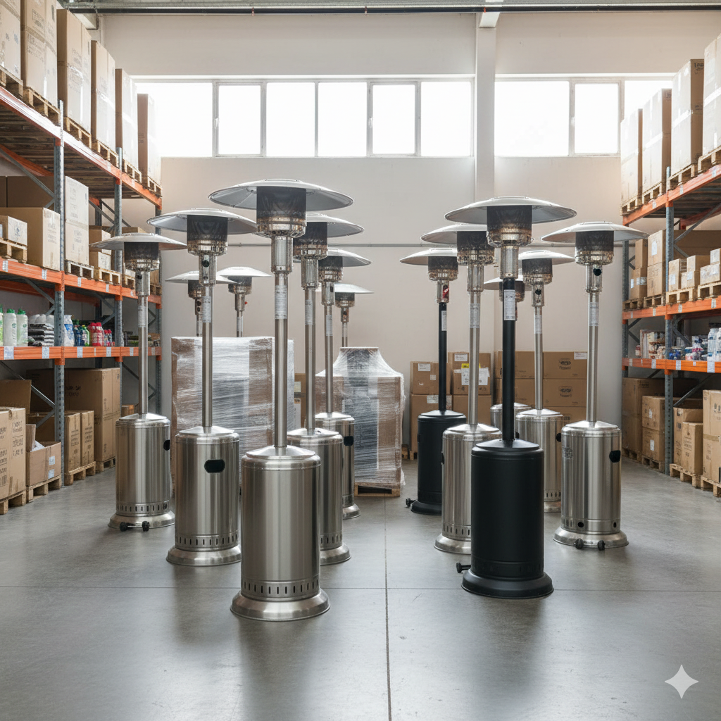 Aquecedor a gás exterior tipo cogumelo (novo) – 13 kW