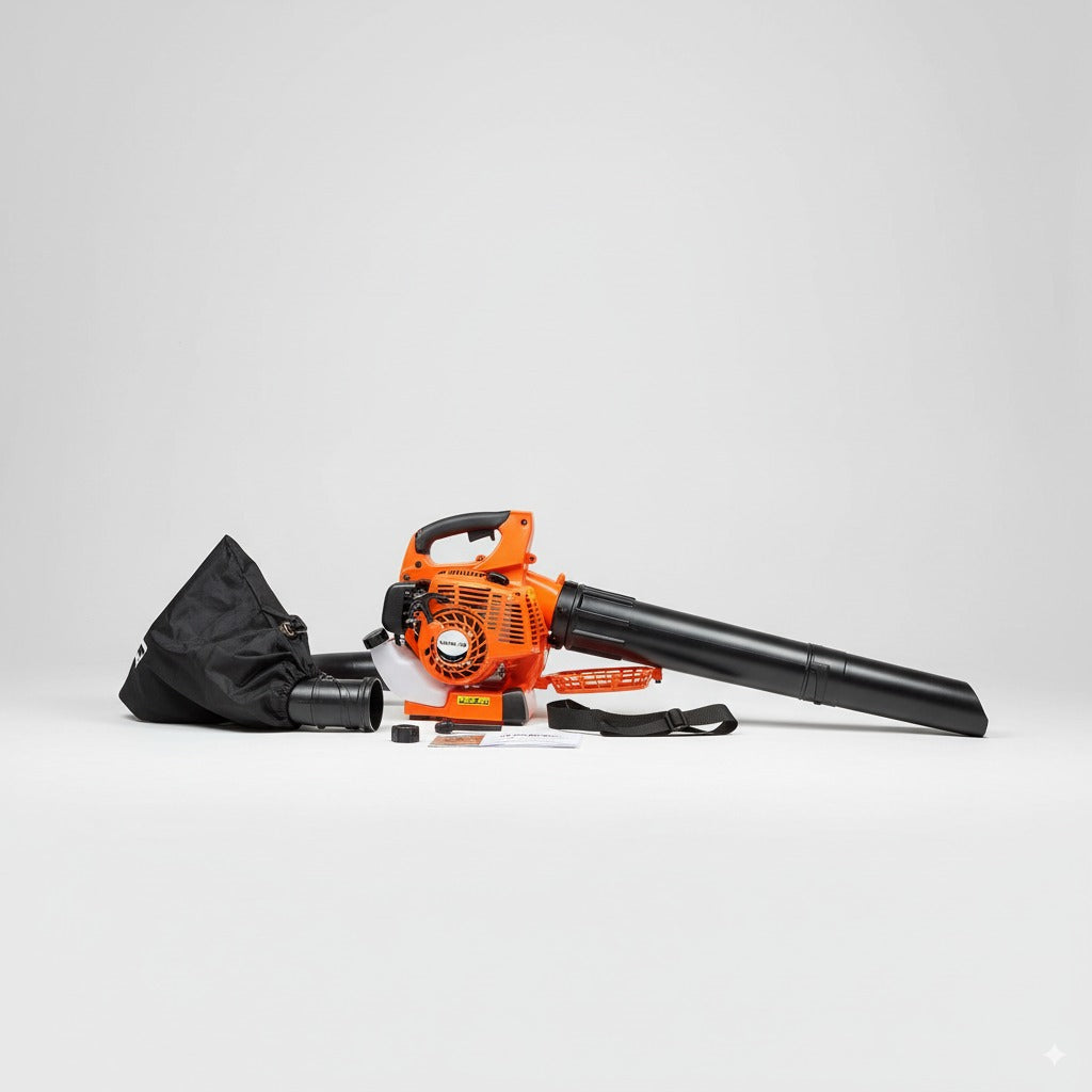 Soprador/Aspirador/Triturador de Folhas a Gasolina 3 em 1 – Modelo Profissional 26cc