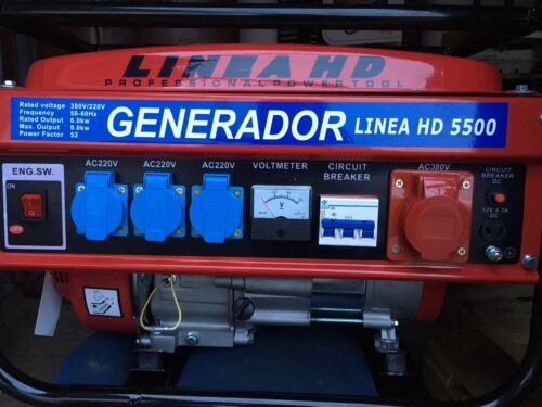 Gerador a gasolina HD LINE 9000W / 9500W – Energia profissional para qualquer casa ou empresa, com lâmpada gratuita.