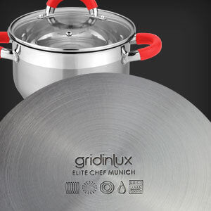 Trem de cozinha premium em aço inoxidável com 12 peças + 2 brindes incluídos